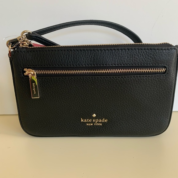 KATE SPADE LEILA PEBBLED LEATHER WRISTLET - Picture 3 of 12